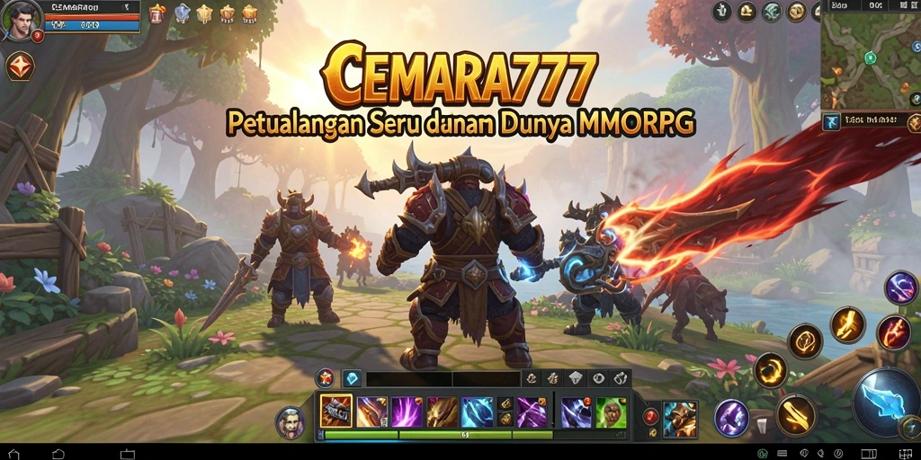 Tampilan gameplay menarik dari CEMARA777 dalam dunia MMORPG.