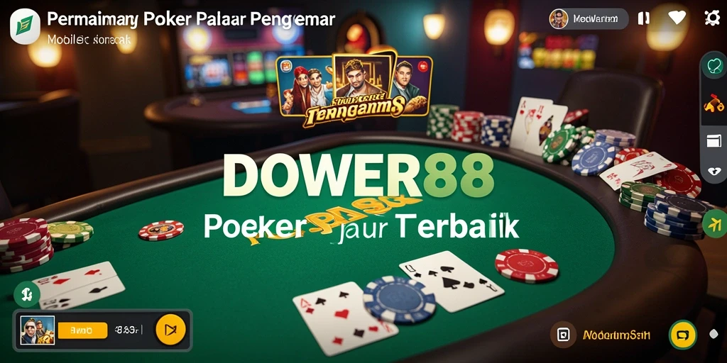 Tampilan gameplay DOWER88 menampilkan pertarungan kartu yang mendebarkan.