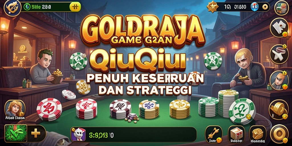 Tampilan gameplay QiuQiu yang menarik di GOLDRAJA.
