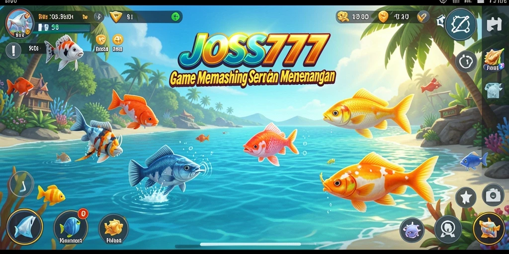 Screenshot gameplay JOSS777 menampilkan pengalaman memancing yang menarik dan seru.