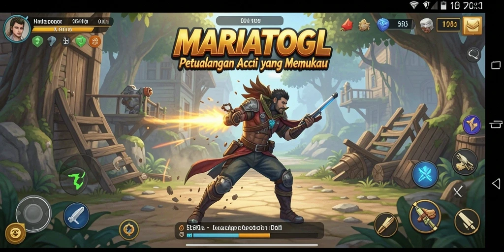 Screenshot MARIATOGL menampilkan aksi mendebarkan dalam pertempuran.