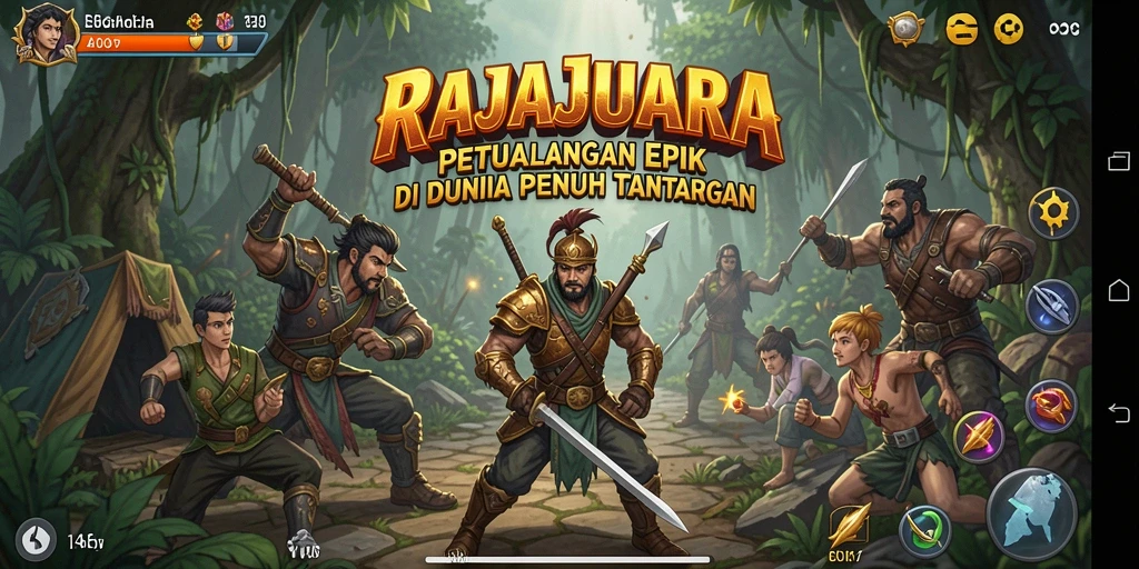 Tampilan gameplay RAJAJUARA yang menantang dan mengasyikkan.