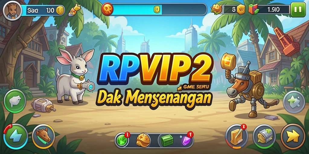 Tampilan utama dari gameplay Idle RPVIP2 yang menawan.