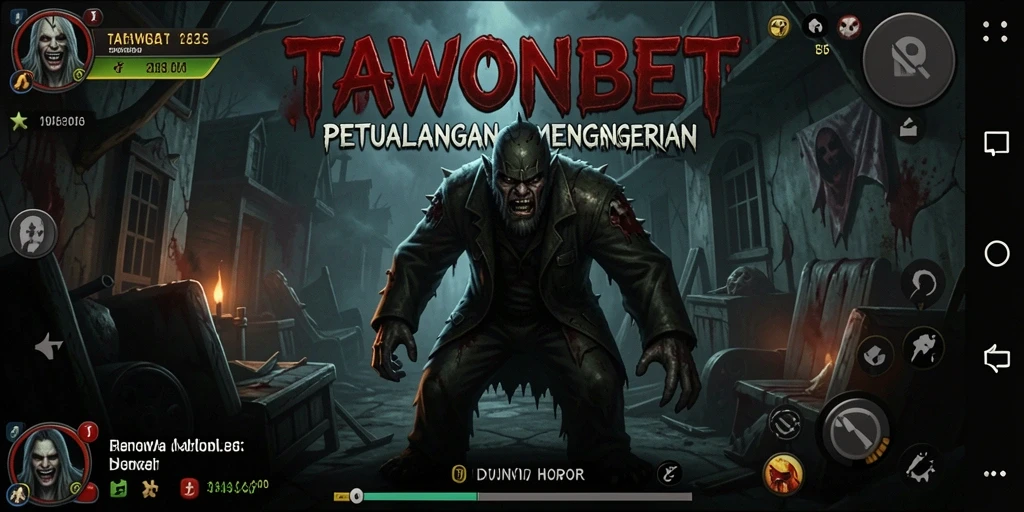 Tangkapan layar TAWONBET menunjukkan suasana mencekam dalam gameplay Horor.