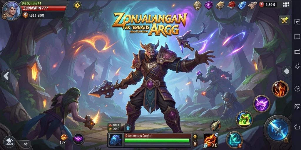 Tampilan gameplay mendebarkan dari ZONAWIN777 dalam aksi ARPG.